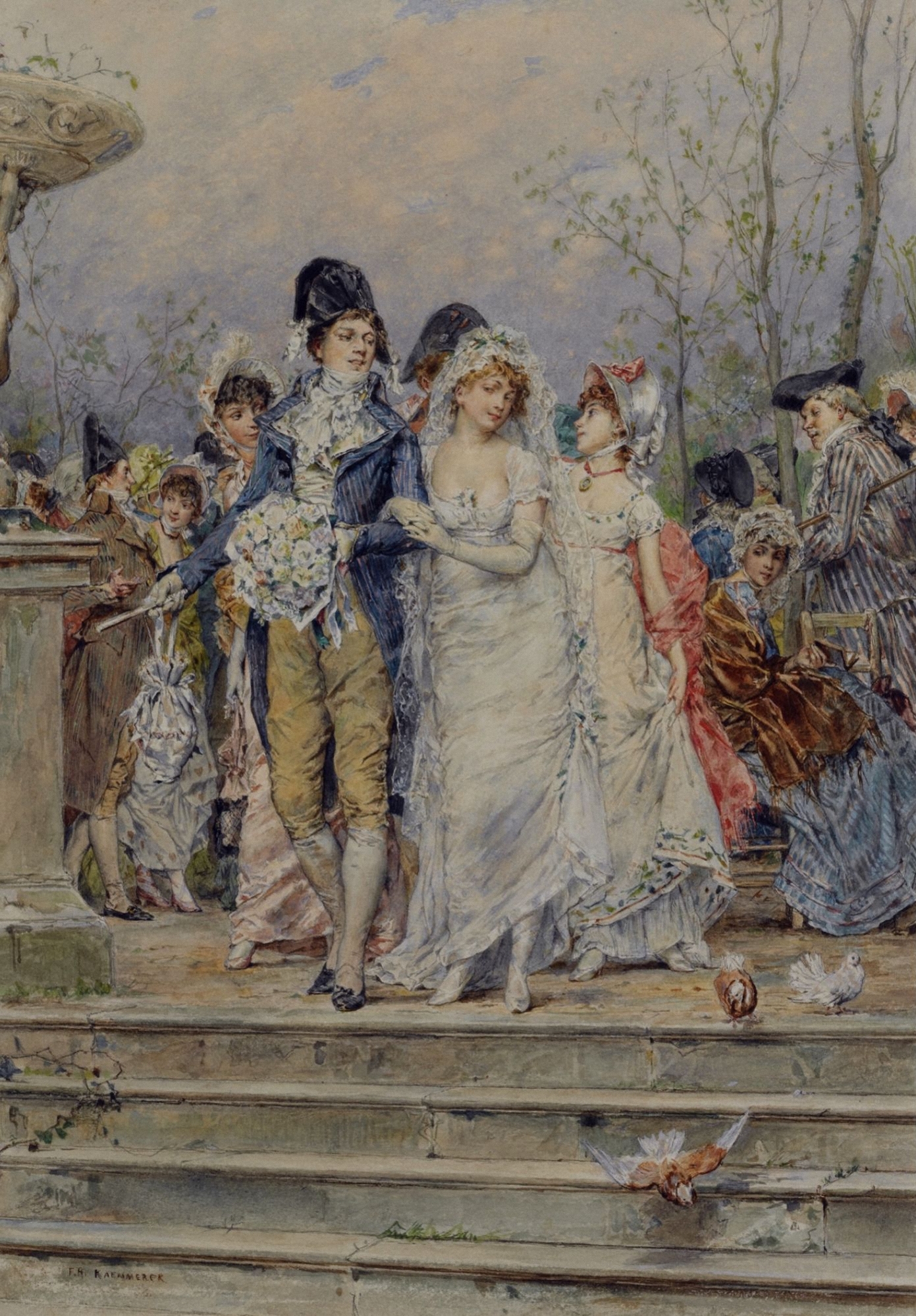 The Revolutionist's Bride, Paris, France, 1799 by Frederick Hendrik Kaemmerer